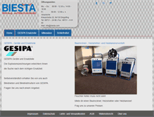 Tablet Screenshot of biesta.com